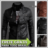 Jaqueta de Couro Sintético Masculina #2