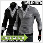 Camisa Slim Longa Master Logo