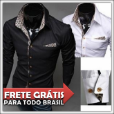 Camisa Slim Luxo Leopard